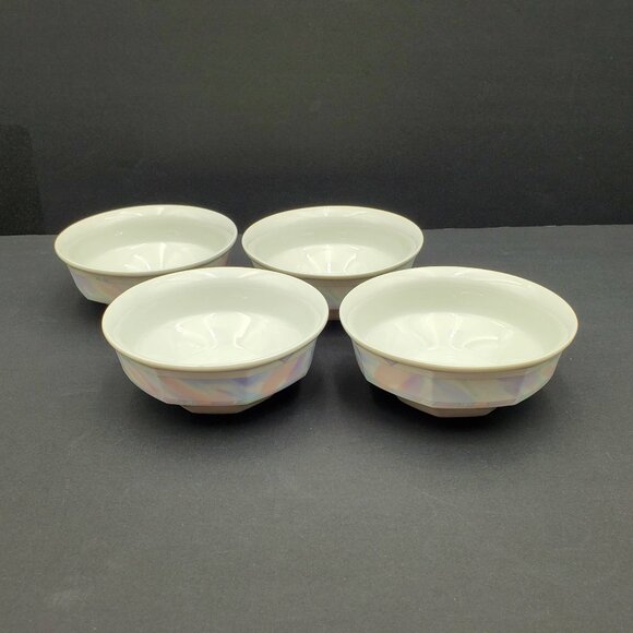 Savoir Vivre Celina Fruit Dessert Sauce Bowls Octagonal Pastel Berry Bowls - Picture 3 of 7